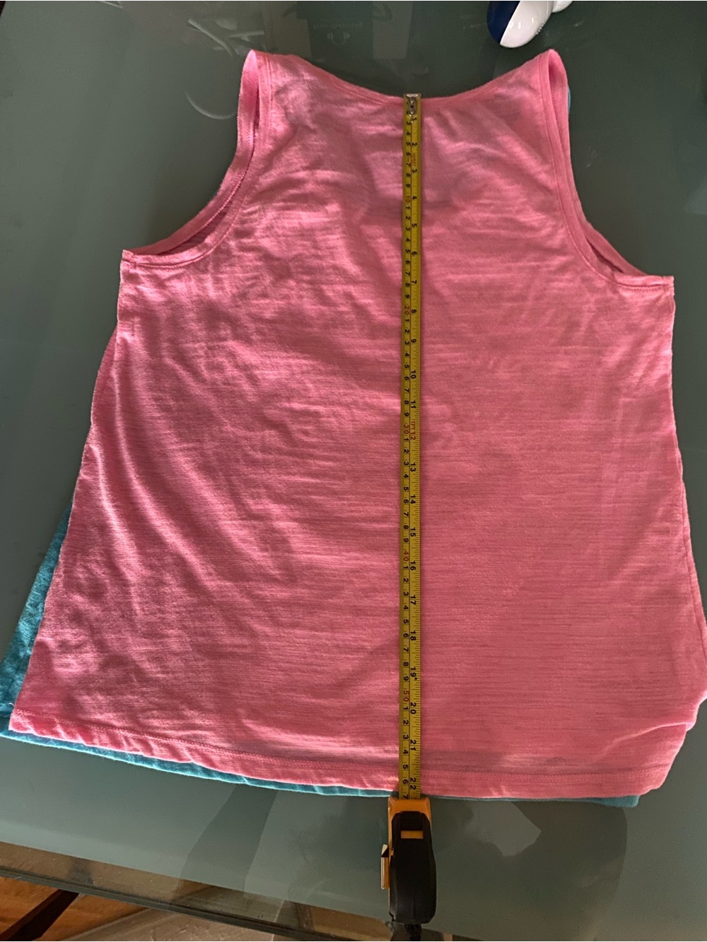 Secret treasures Pink & Blue womens Tropical Graphic Tank Tops - Picture 5 of 7